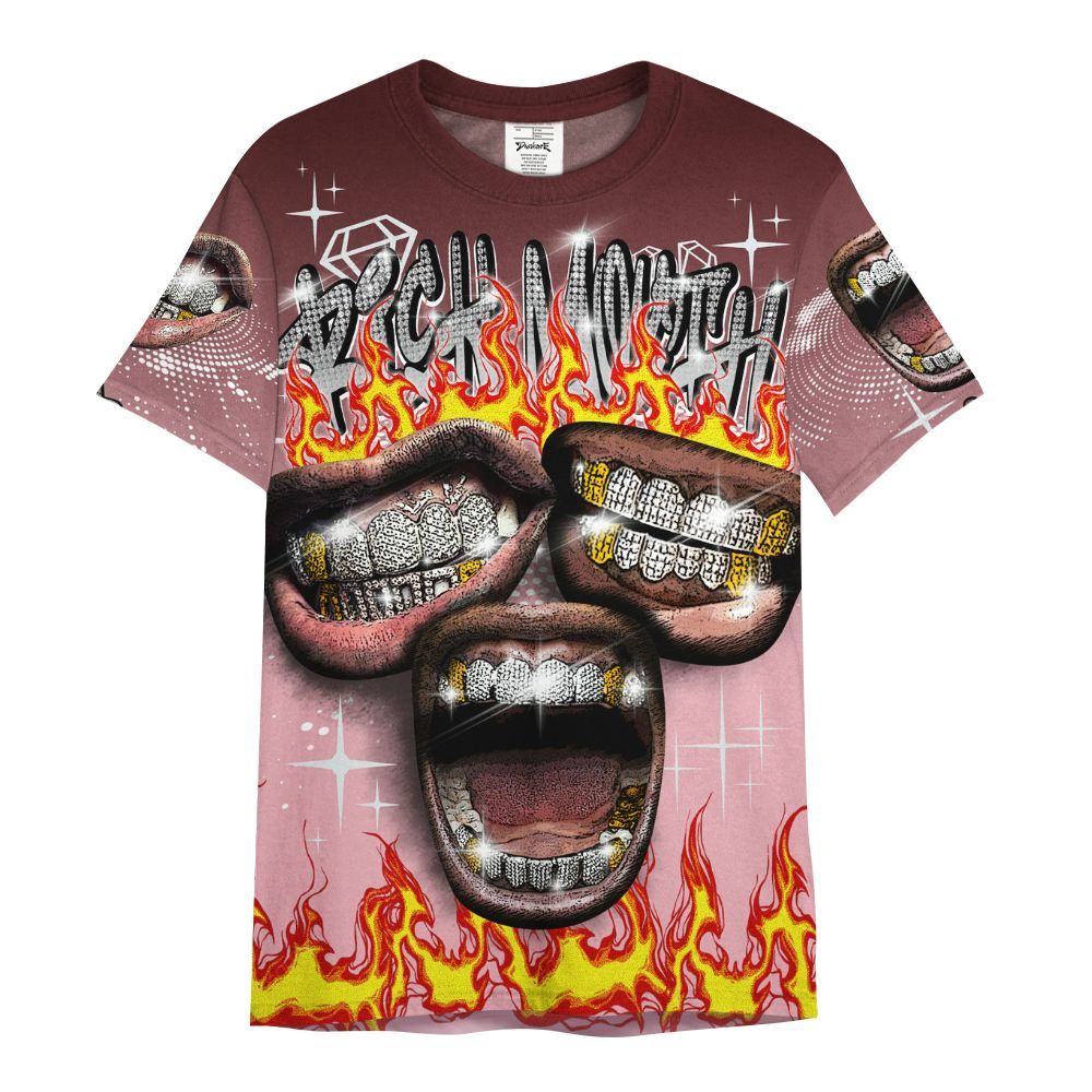 Shirt To Match Air Max 90 Neapolitan 2025 - Rich Mouth Fire Rap Retro 90s All Over Print