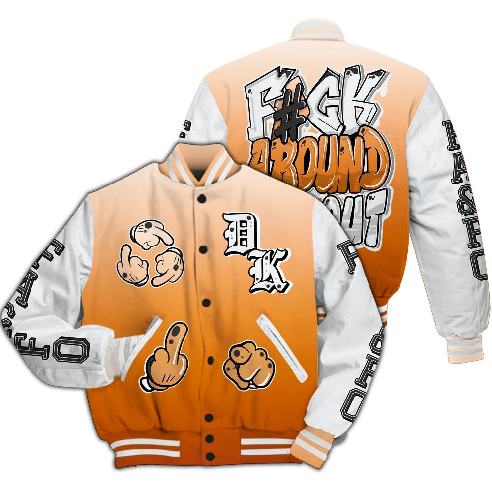 Varsity Jacket To Match Air Max One Block Down Churney - F Around Find Out Graphic All Over Print
