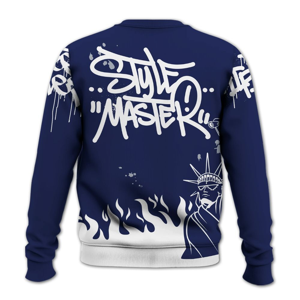 Sweatshirt To Match Midnight Navy 11s - Graphic Fck Around Find Out All Over Print