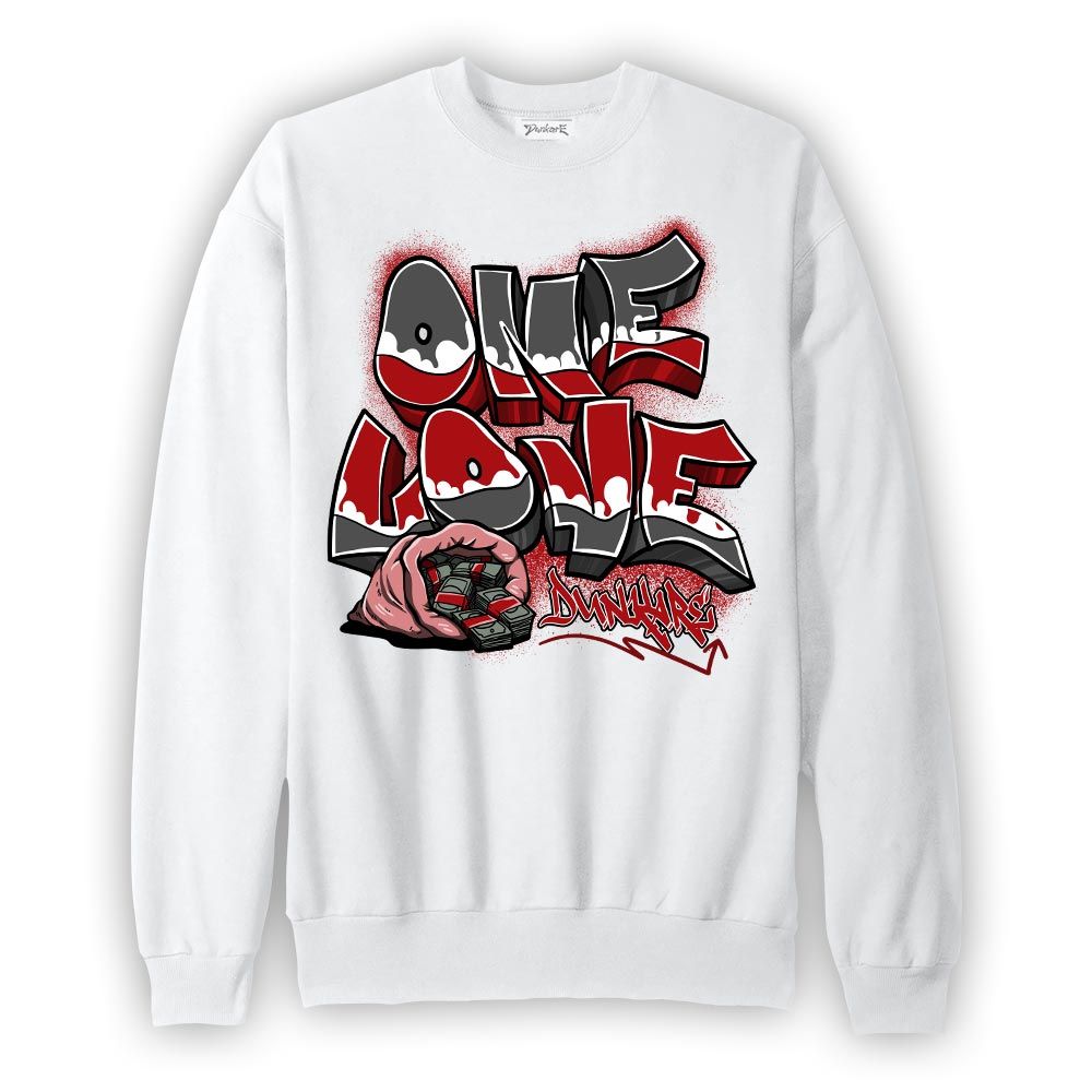 Sweatshirt To match Red Taxi 12s Sweatshirt - One Love Graffiti Graphic