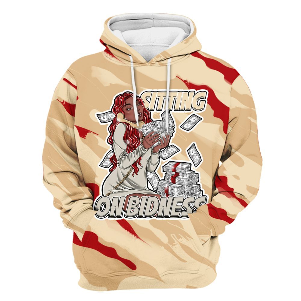 Hoodie To Match Dunk Low Strawberry Waffle - Bidness Colored All Over Print