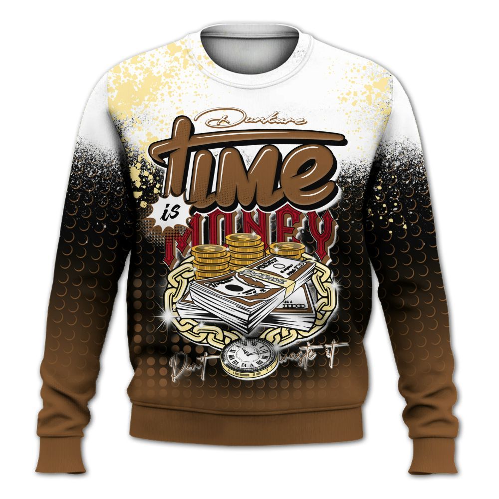 Sweatshirt To Match Air Max 90 Escape - Halftone Time Is Money All Over Print