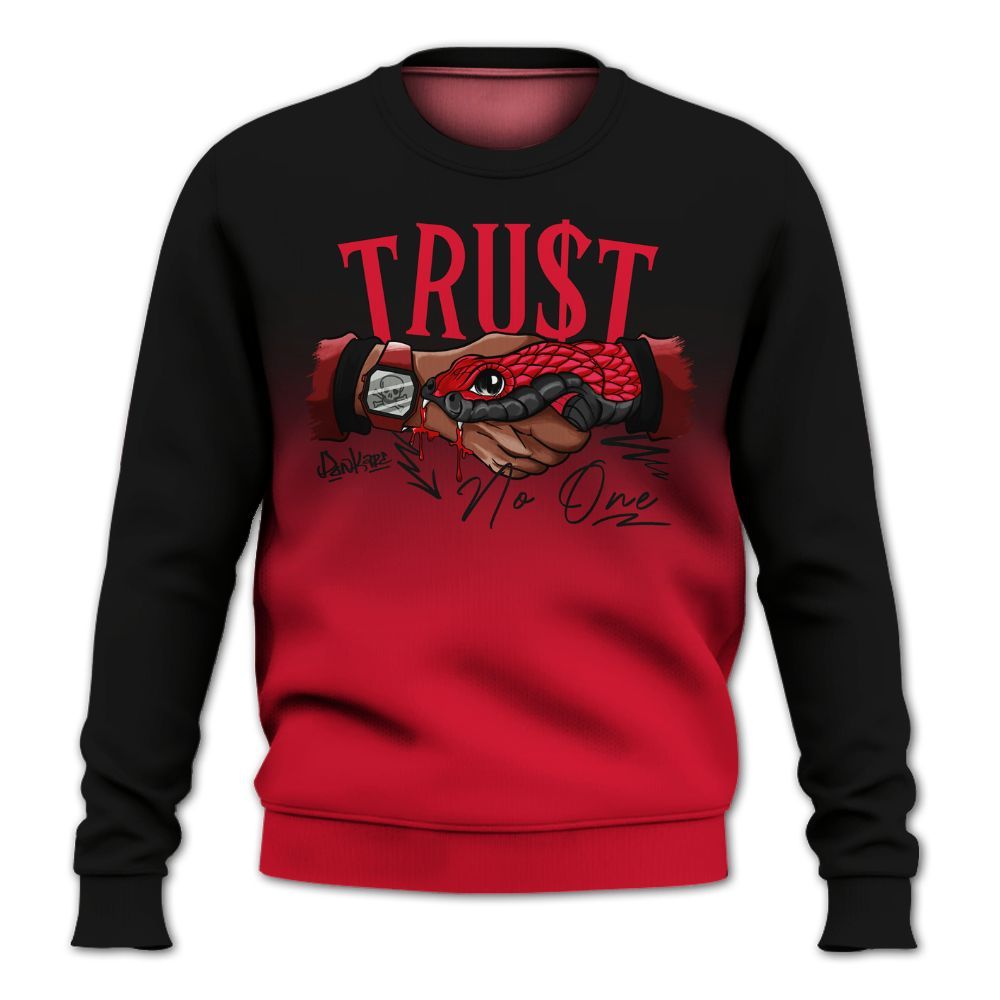 Sweatshirt To Match Air Max Sunder Gore Tex Fire Red - Snake Trust No One Drip All Over Print