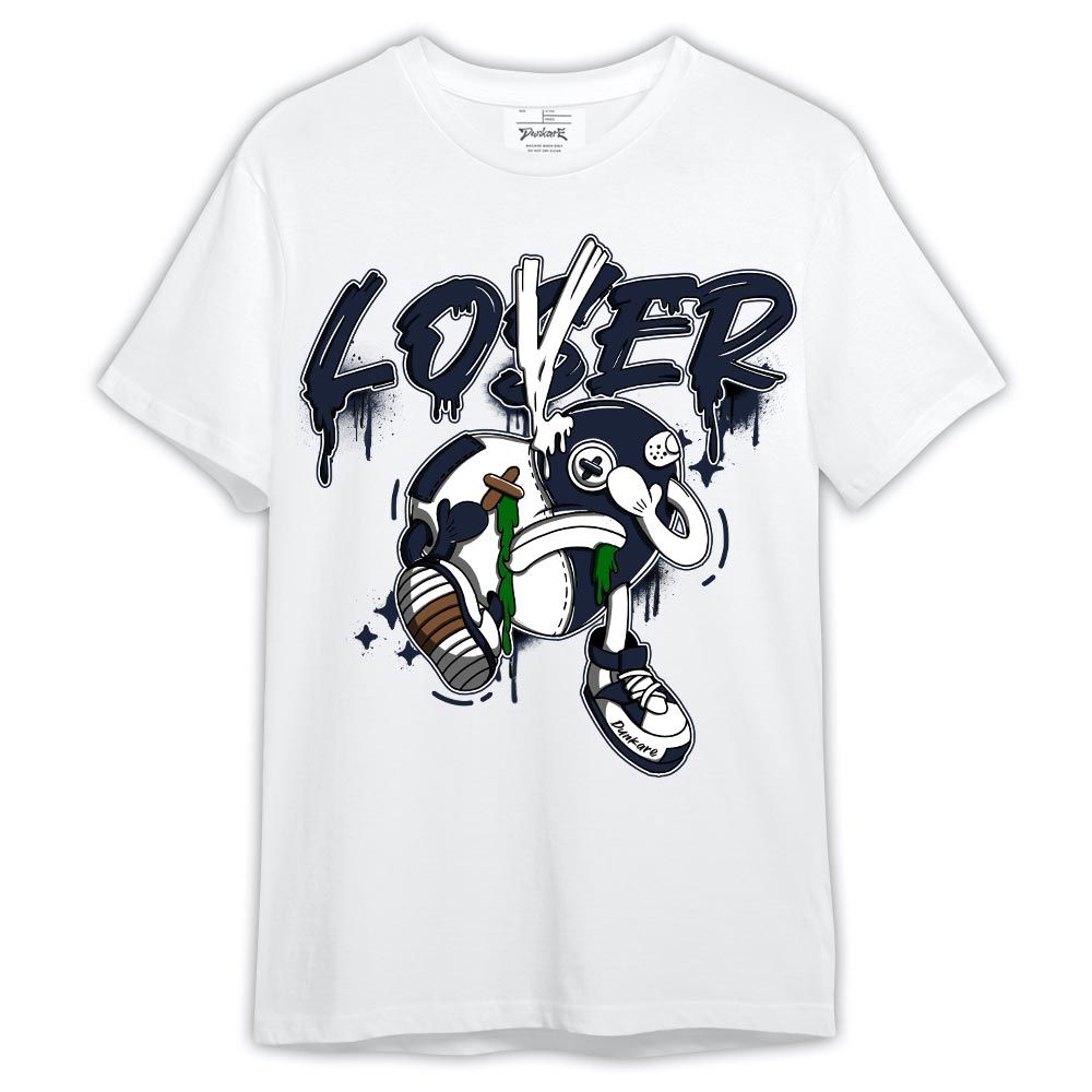 Shirt To Match Midnight Navy 13s - Graphic Loser Lover Heart Shirt Outfit