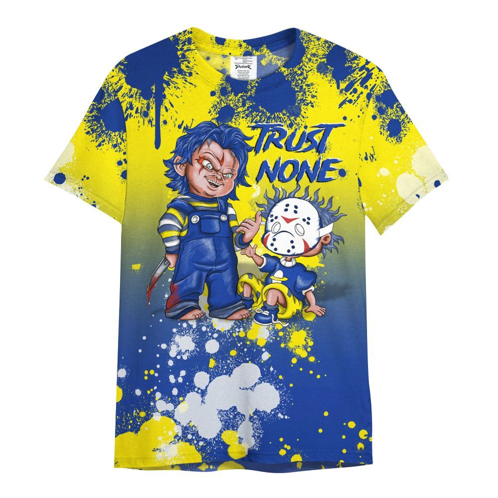 Shirt To Match Laney 14s - Trust No One Scary All Over Print