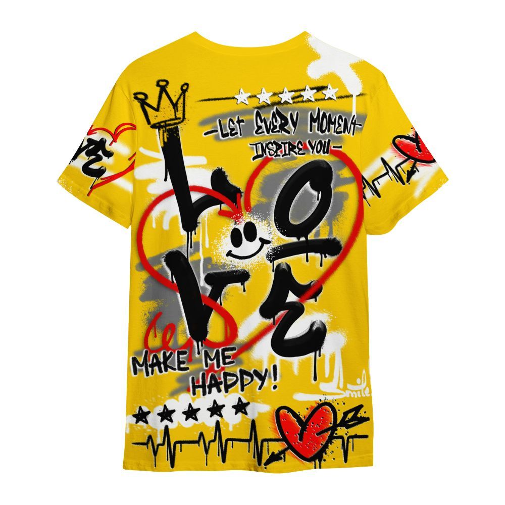 Shirt To Match Corteiz Air Max 95 Tour Yellow - Happy Love Beats Graffiti Streetwear All Over Print