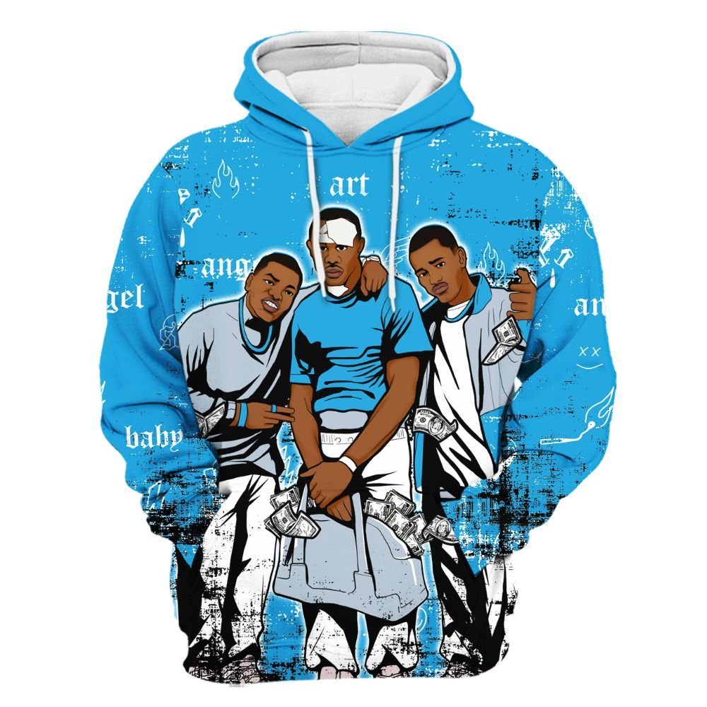 Hoodie To Match University Blue Low 2026 11s - Paid In Full Money All Over Print