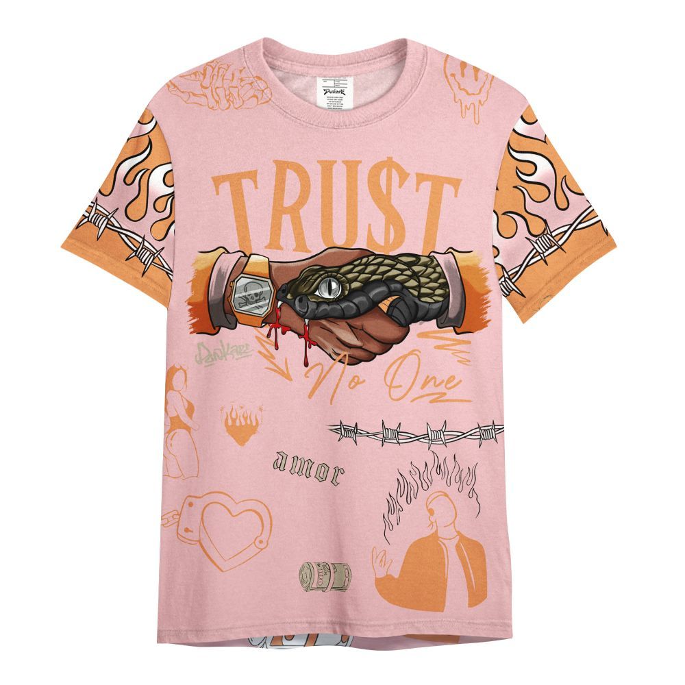 Shirt To Match SB Dunk Low Red Stardust - Snake Trust No One All Over Print