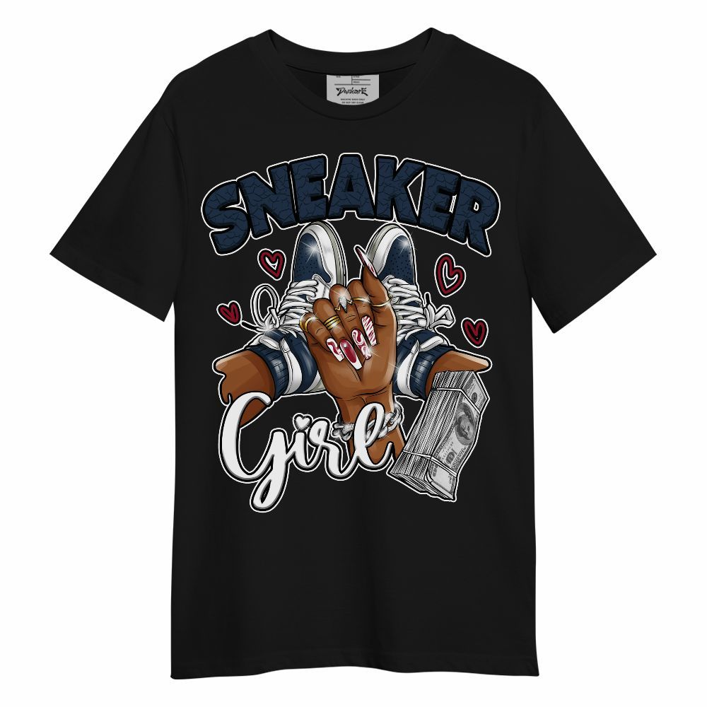 Shirt To Match White Midnight Navy 6s - Sneakerz Girlz Unisex Shirt
