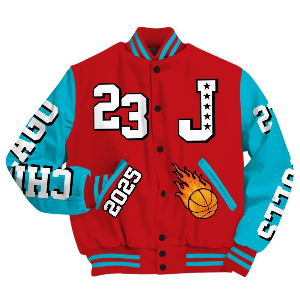 Varsity Jacket To Match Dunk Low Fruity Pebbles - Chicago 23 Basketball All Over Print