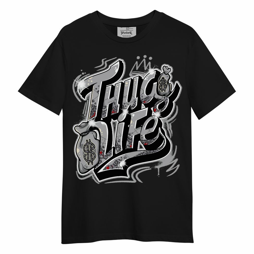 Shirt To Match Cement Grey 3s - Free Thug Living Graphic Unisex Shirt