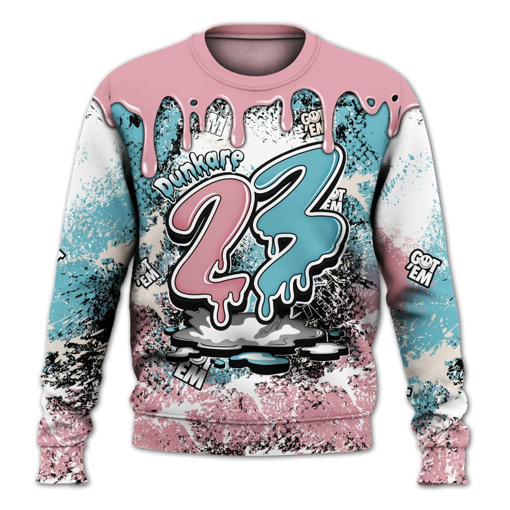 Sweatshirt To Match Doernbecher 6s - Dripping 23 Drip All Over Print