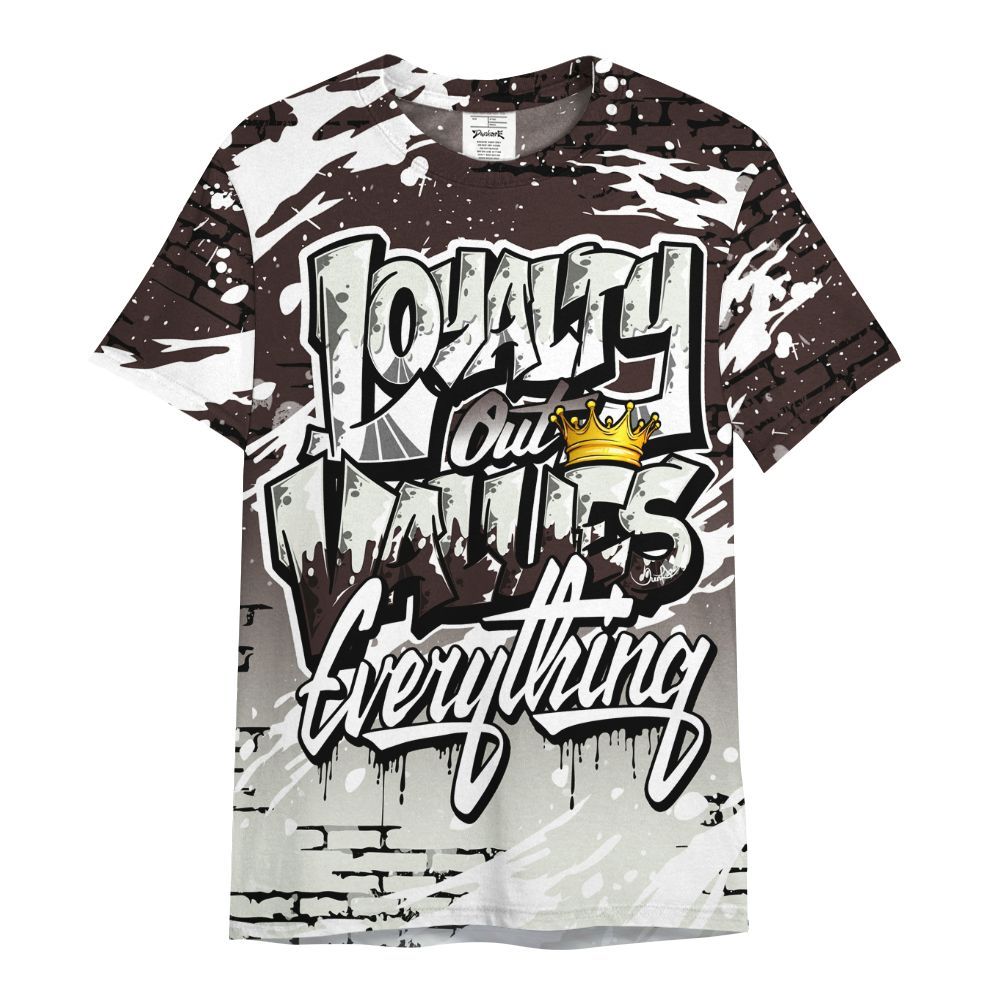 Shirt To Match AMM Violet Ore 5s - Values Of Loyalty Drip All Over Print