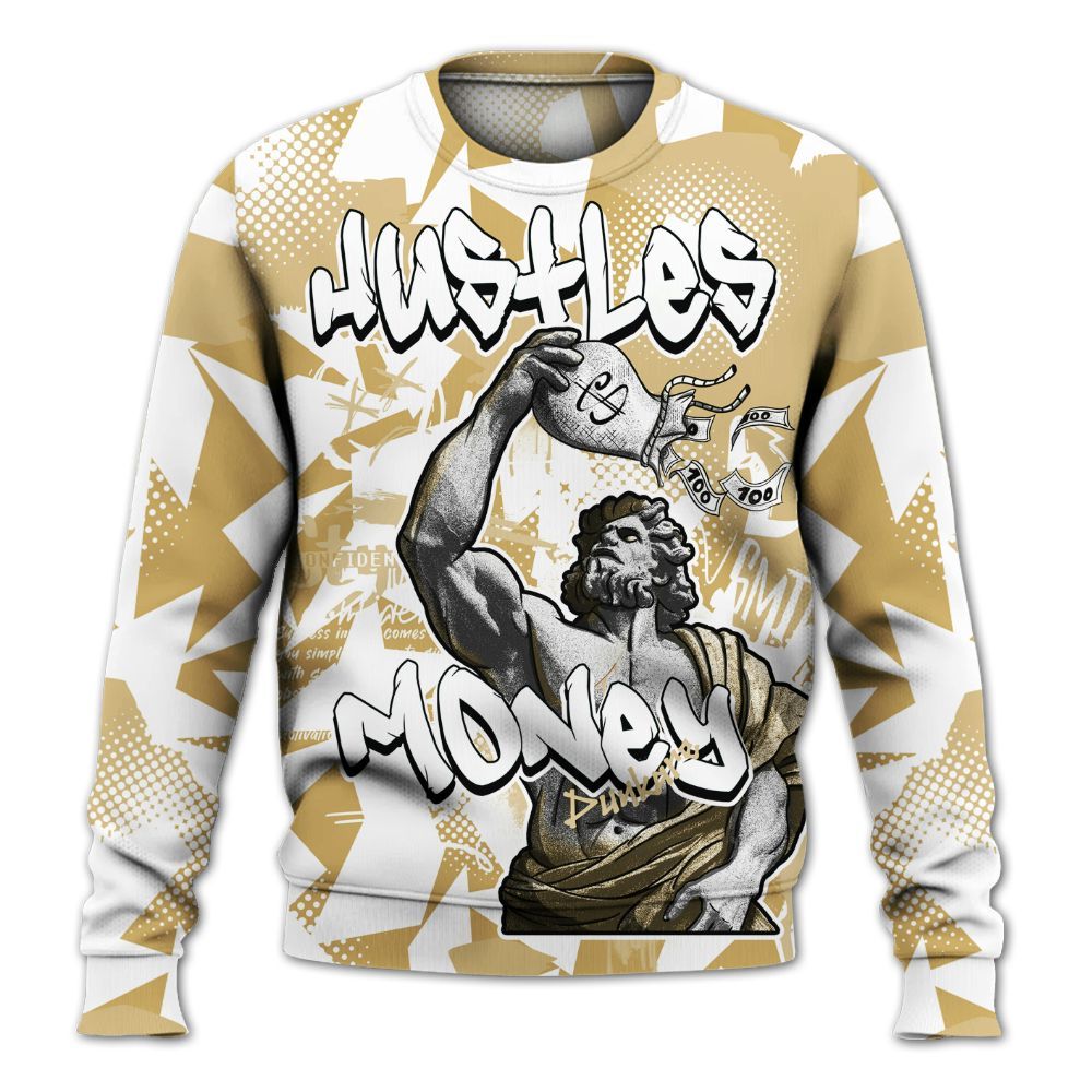 Sweatshirt To Match Craft Paris 6s - Huslte Money Retro All Over Print