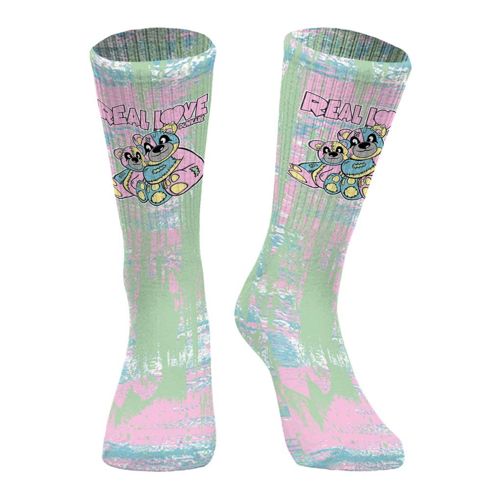 Sock To Match SB Dunk Low Visty - Sincere Fondness Bear Graphic Unisex