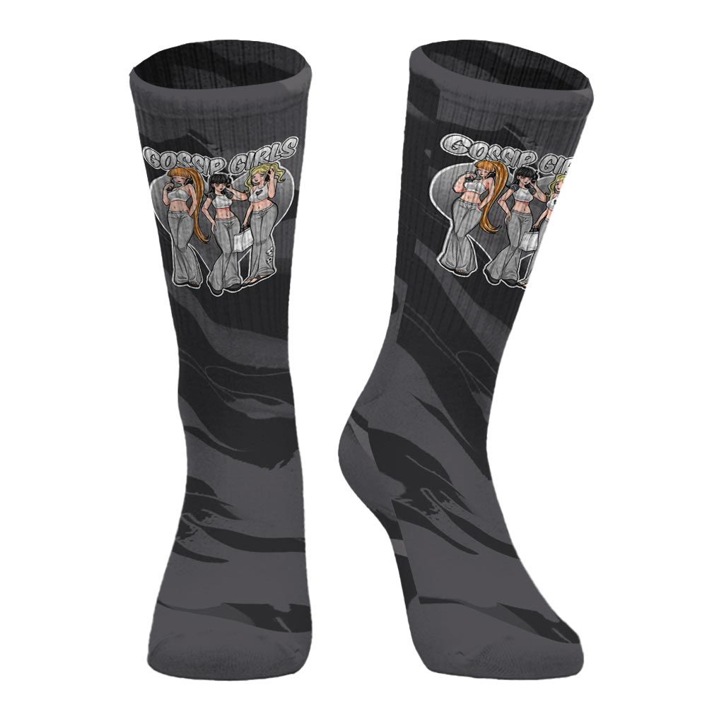 Sock To Match White Thunder 4s - Gossip'Girls Colored