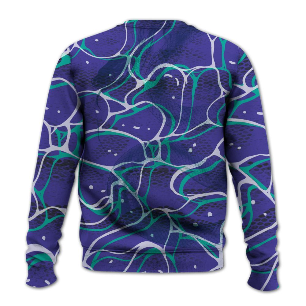 Sweatshirt To Match Retro Grape 5s - Girl Move In Silence All Over Print