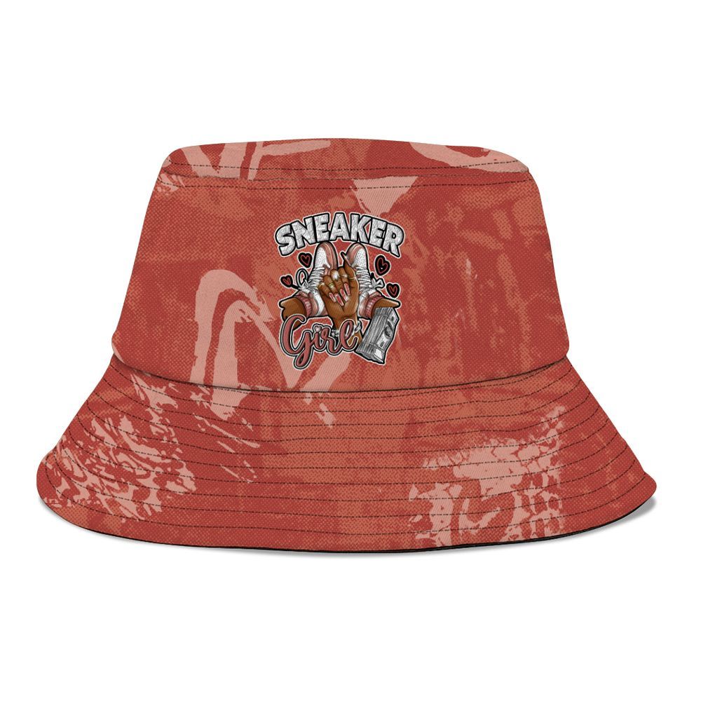 Bucket Hat To Match Dune Red 13s - Sneakerz Girlz Heart Grunge Graphic