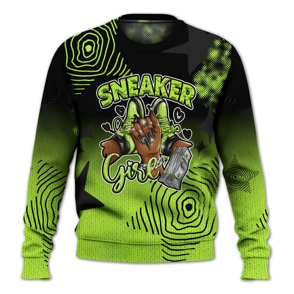 Knitted Sweater To Match Air Force 1 Low Dance Volt - Sneakerz Girlz Unique Starz