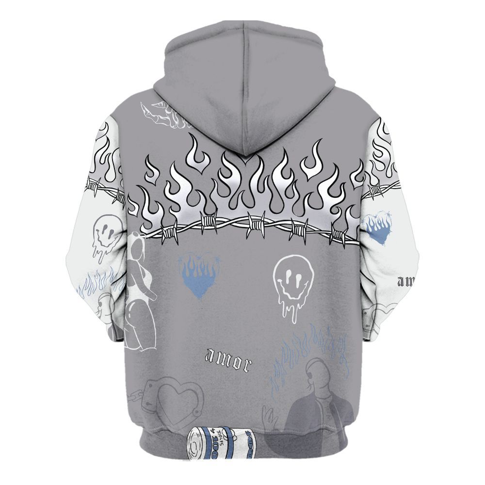 Hoodie To Match Low Cement Grey 11s - Snake Trust No One All Over Print