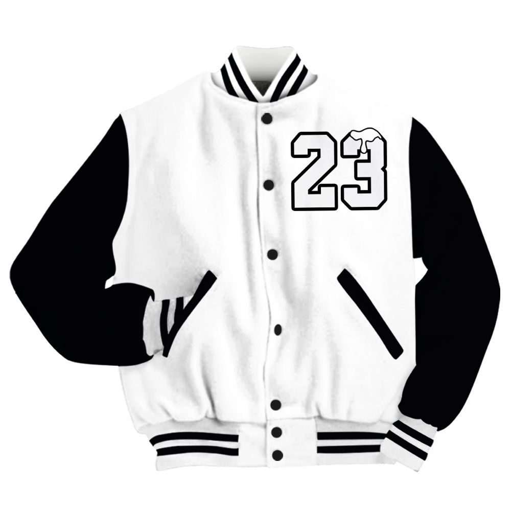 Varsity Jacket To Match Kobe 9 Elite Protro Halo - Custom Name Number 23 Drip All Over Print