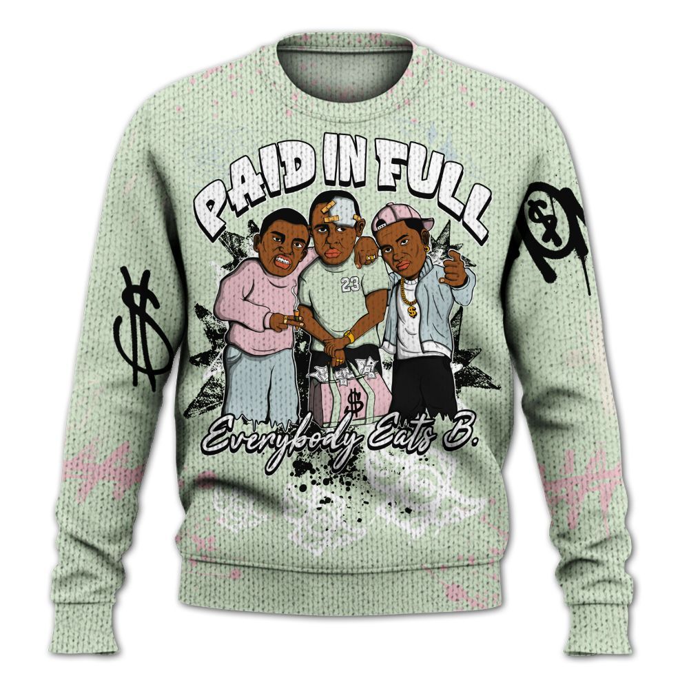 Sweater To Match Spring Is In The Air 3s - Everybody Paid In Full Crayon Graphic
