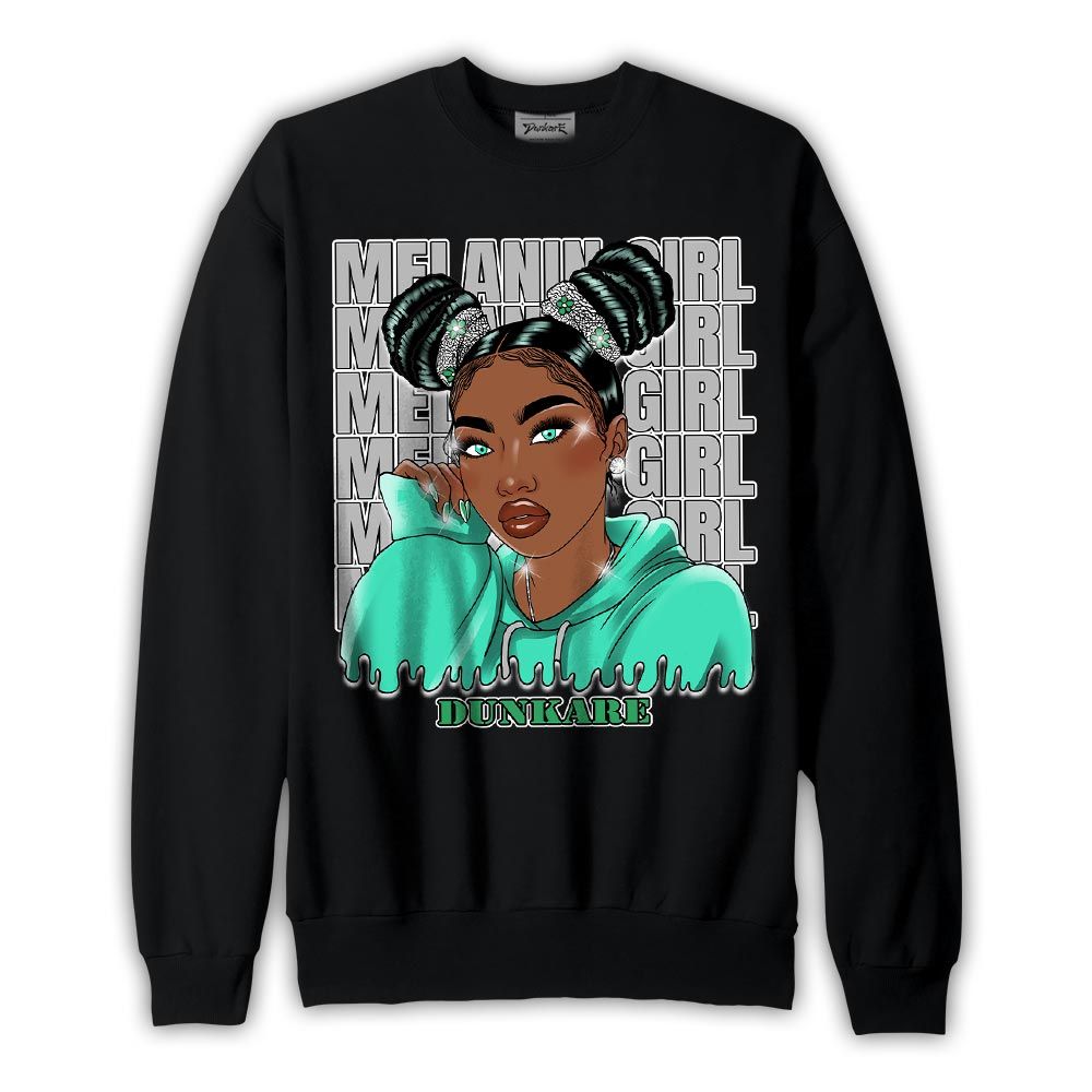 Sweatshirt To match Black Green Glow 3s Sweatshirt - Melaninn Unique Graphic