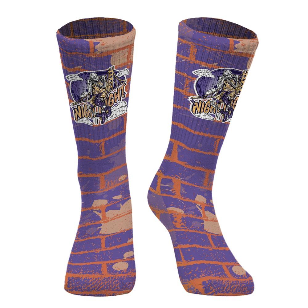 Sock To Match Book Sunset 1s - Seeya Skeleton Brick