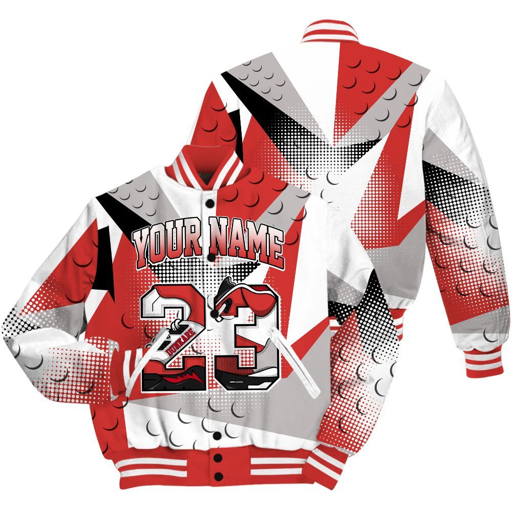 Varsity Jacket To Match Scoot Zeros ODD City Shirt, Poly Custom Name Number 23 5s All Over Print