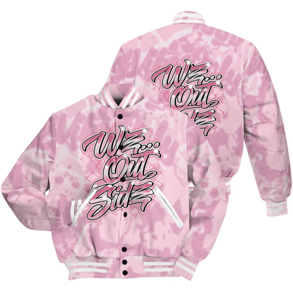 Varsity Jacket To Match Orchid 4s Shirt - We OutSider Graphic Street All Over Print