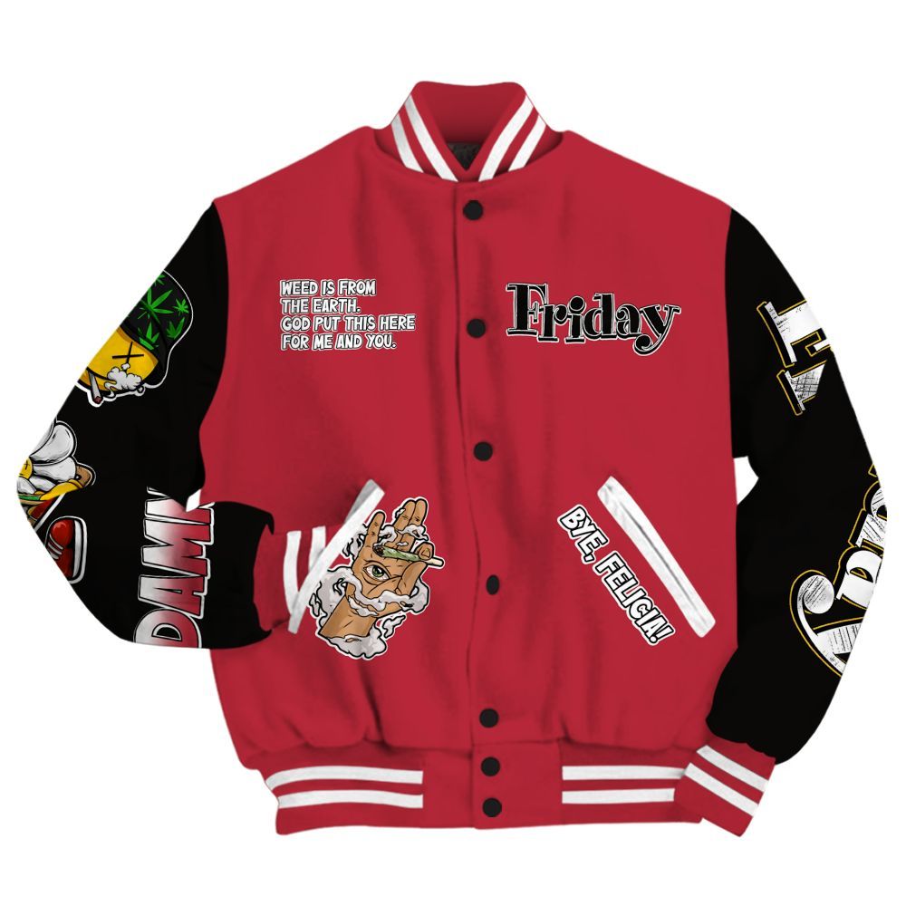 Varsity Jacket To Match Space Jam OG 2026 9s - Friday Sneaker Stress Style All Over Print