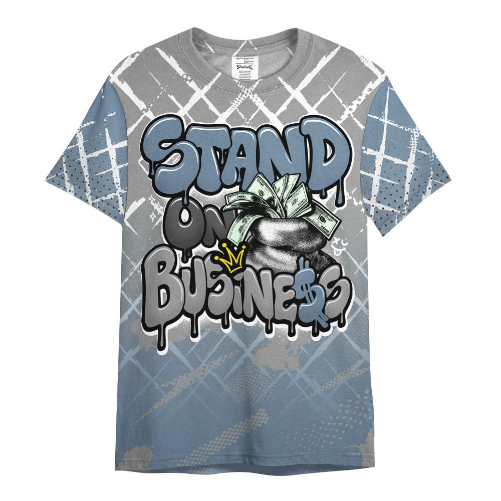 Dunkare Black Chrome 6s Shirt, Halftone Stand Business Dripping All Over Print Unisex Shirt