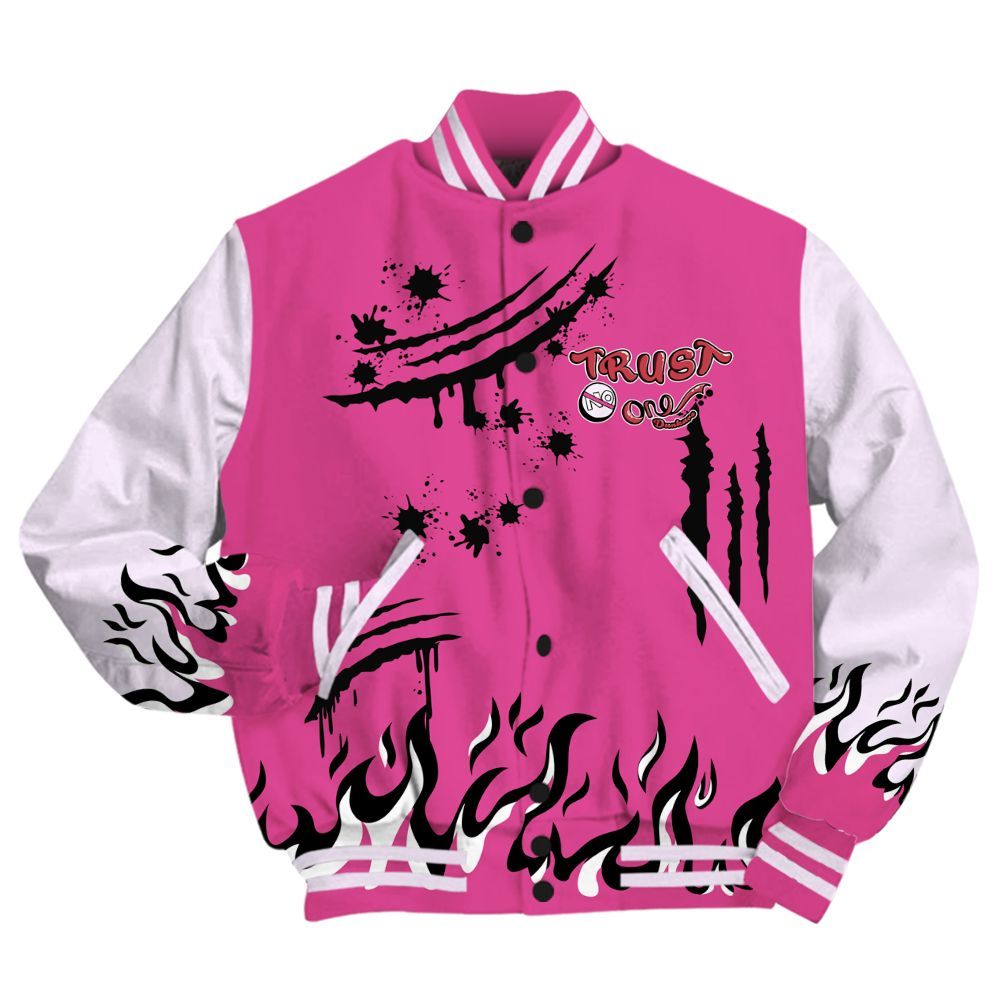 Varsity Jacket To Match KD 4 Aunt Pearl - Graphic Trust No One All Over Print