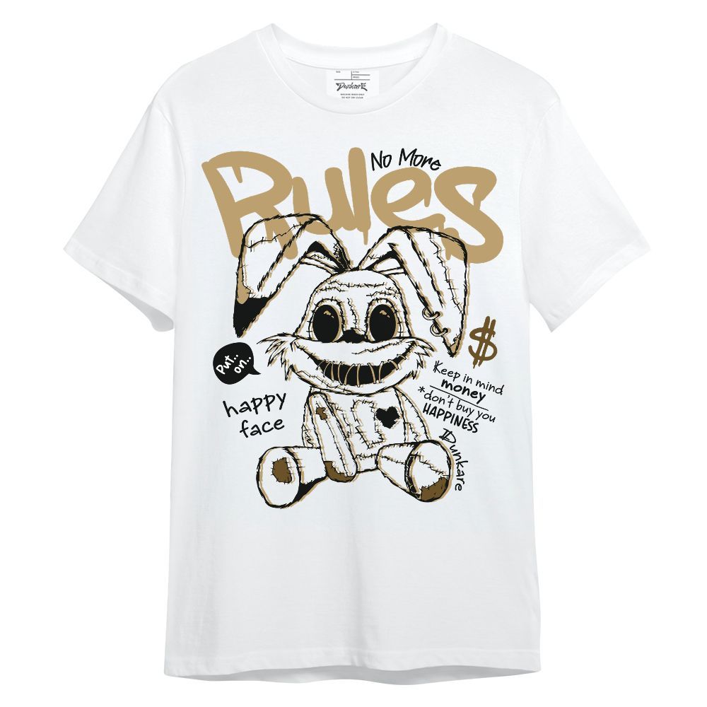 Shirt To Match High OG Black Metallic Gold 1s - No More Rules Unisex Shirt