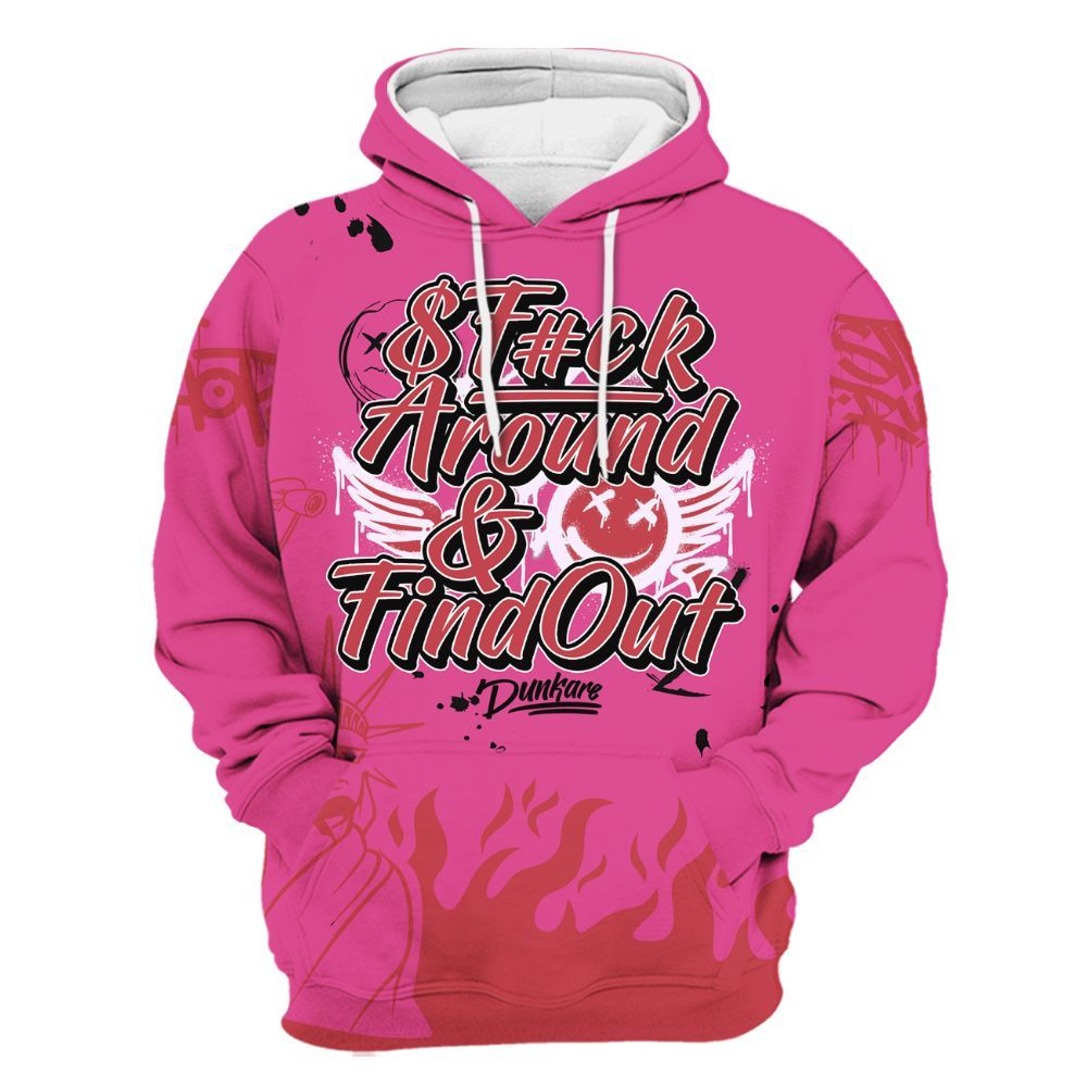 Hoodie To Match KD 4 Aunt Pearl - Graphic Fck Around Find Out All Over Print