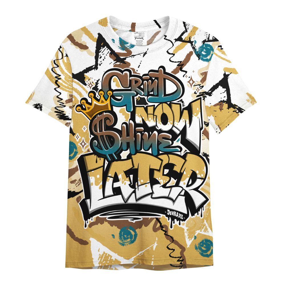 Shirt To Match Retro Cacao Wow 4s - Grind Shine Later Drip All Over Print