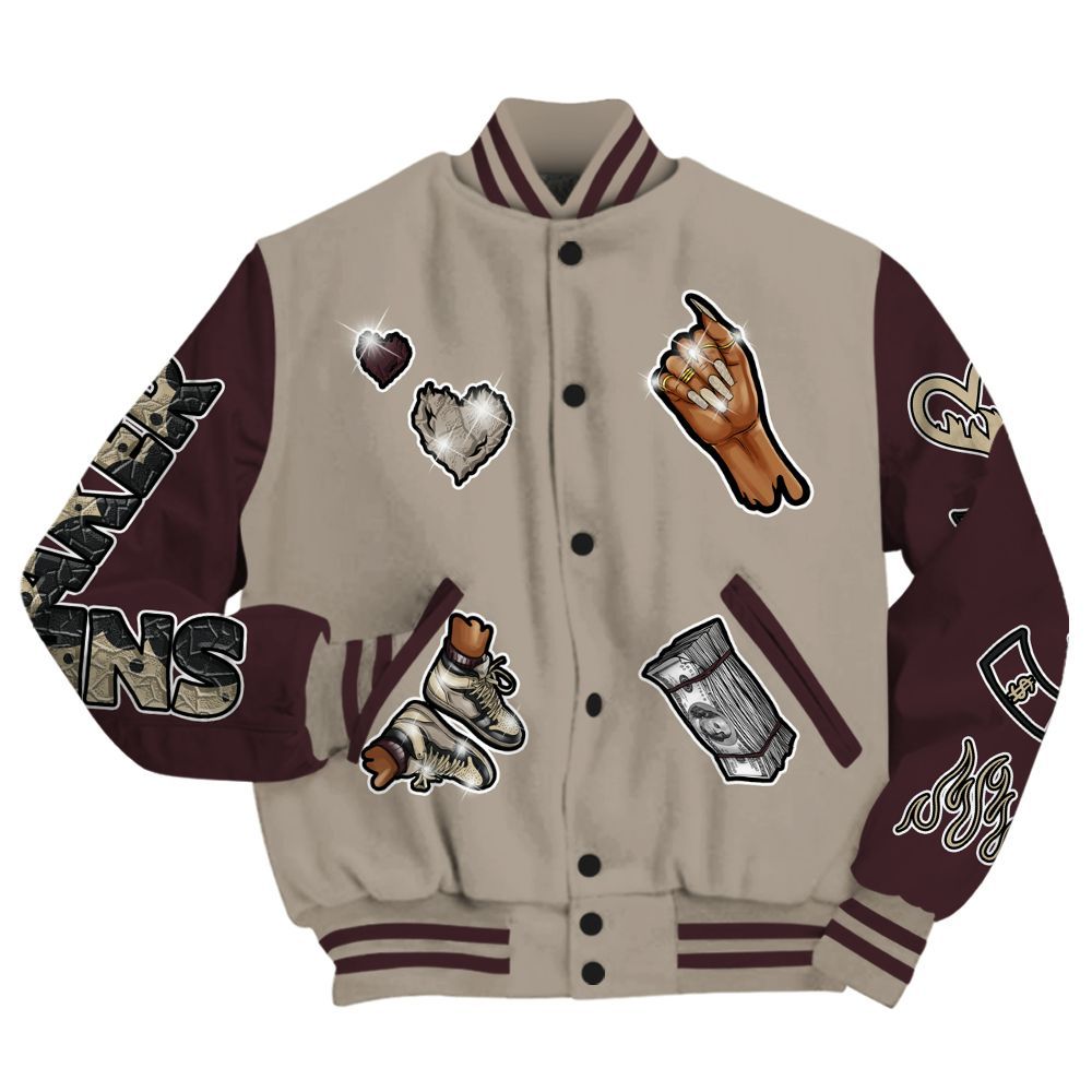 Varsity Jacket To Match AMM Retro Phantom 4s - Sneakerz Girlz All Over Print