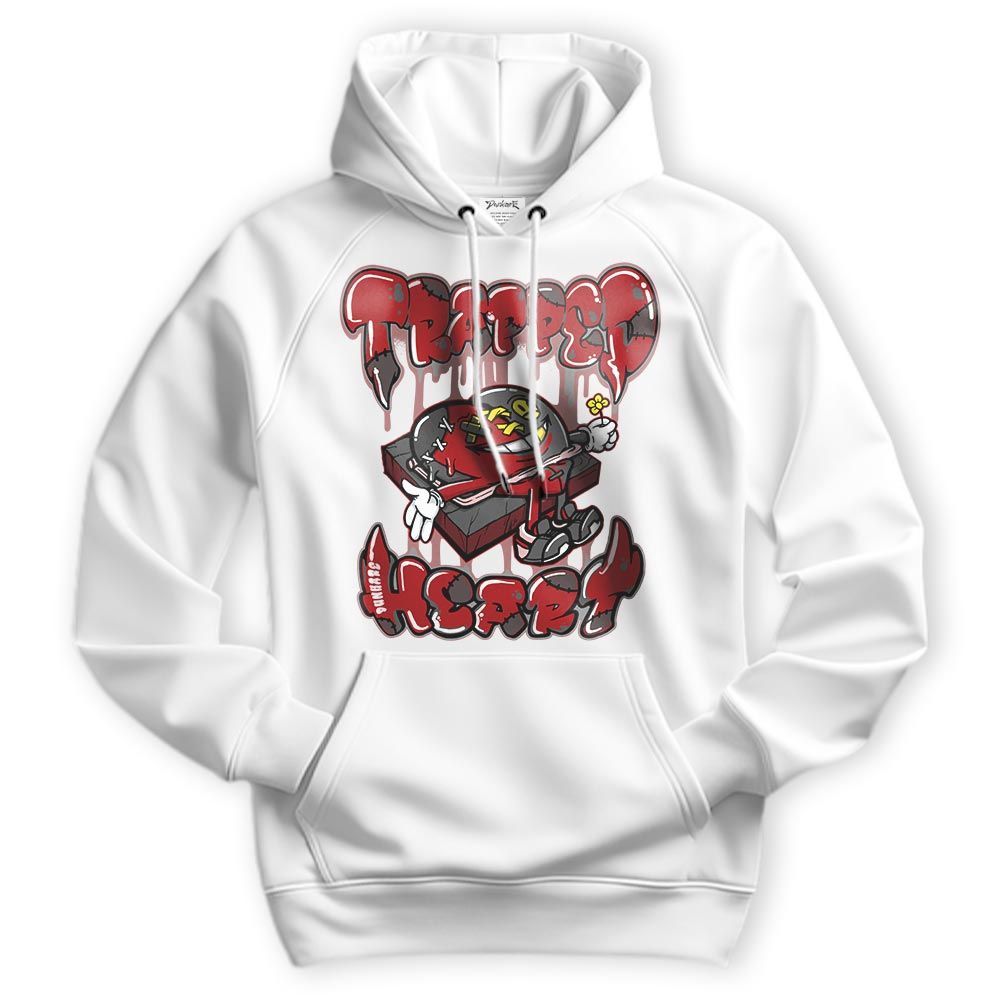 Sweatshirt To Match Red Taxi 12s Hoodie - Trapped Heart Graphic Hoodie Unisex