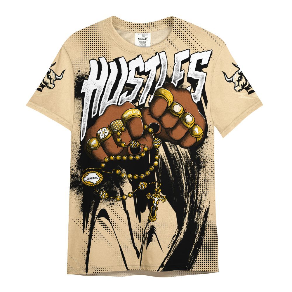 Shirt To Match Dunk Low Strawberry Waffle - Hustle Make Money All Over Print