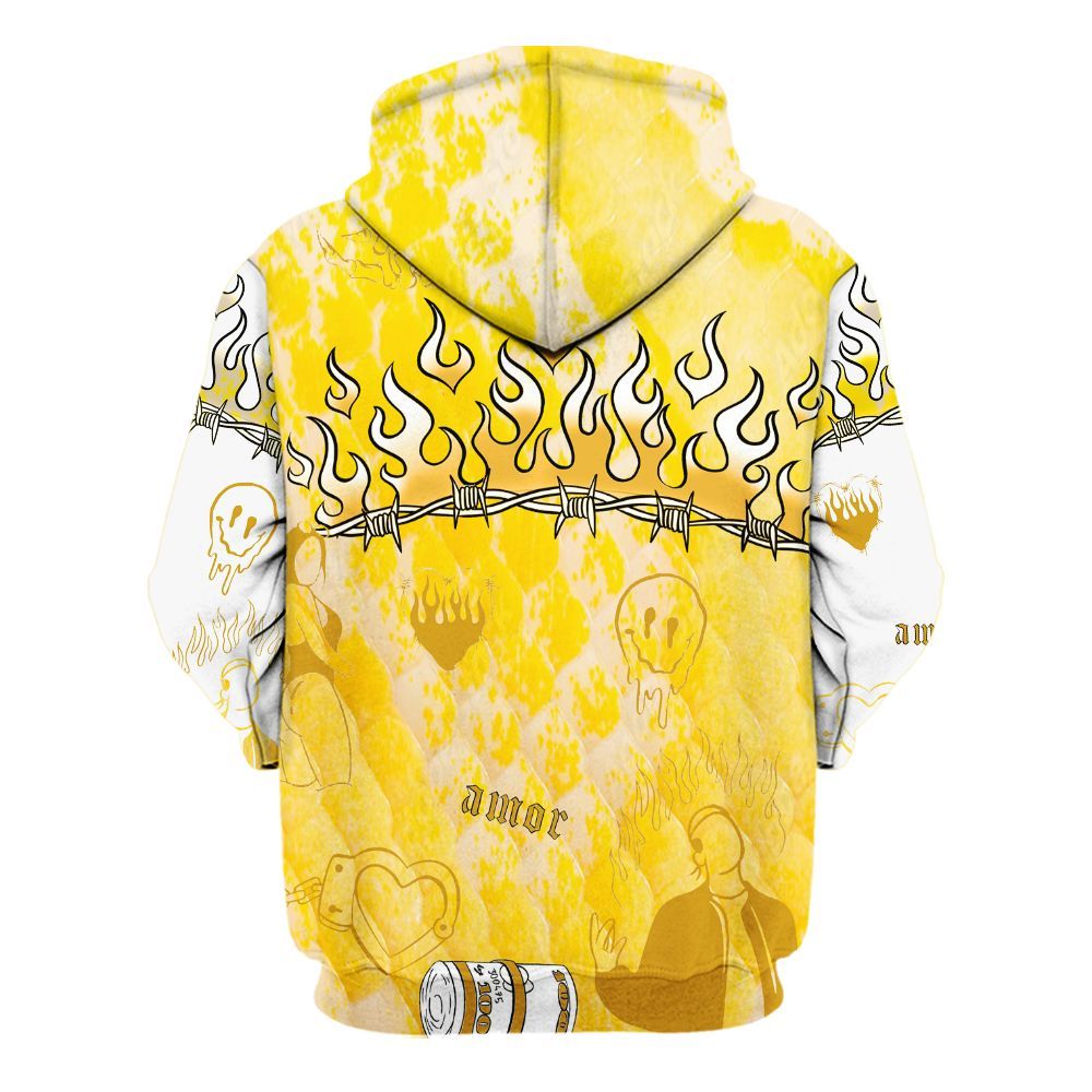 Hoodie To Match Low Yellow Python 11s - Snake Trust No One All Over Print