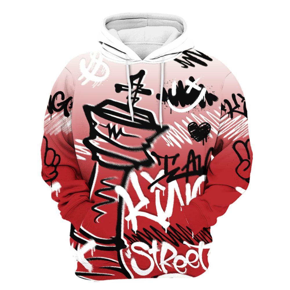 Hoodie To Match Retro Cherry 12s - Street King Chess Streetwear All Over Print