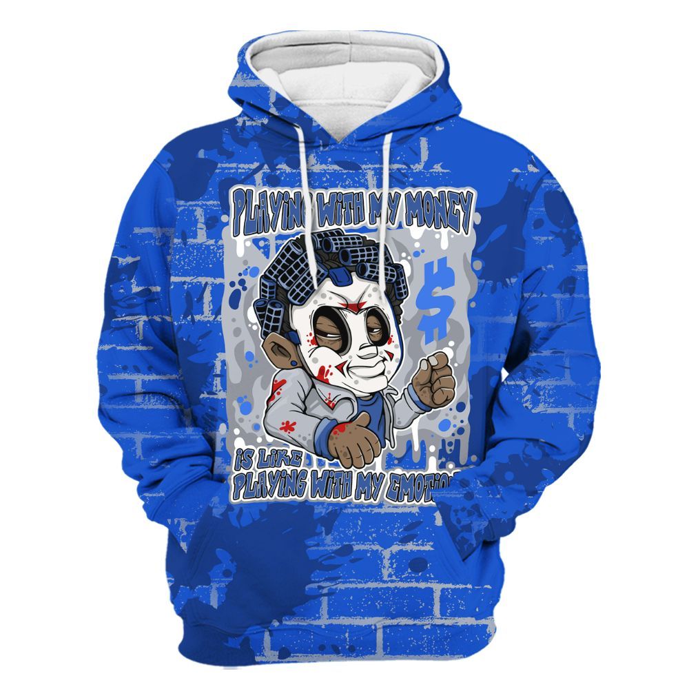 Hoodie To Match Air Foamposite One Royal - Playing With My Money Graphic Halloween All Over Print