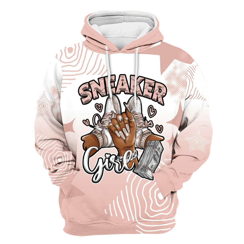 Hoodie To Match Dunk Low Pink Velvet - Sneakerz Girlz Unique Starz All Over Print