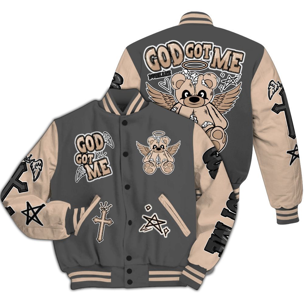 Varsity Jacket To Match Kobe 9 EM Mamba - Gods Guides Me Bear All Over Print