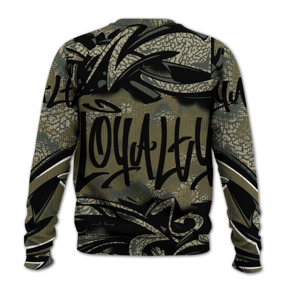 Sweater To Match Retro Family Affair 3s - Loyalty Out Value Graffiti Graphic