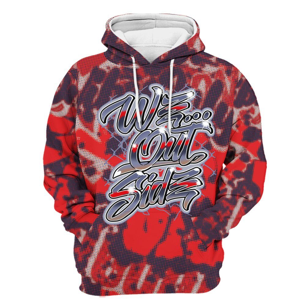 Hoodie To Match Low OG Howard Bison 1s - We OutSider Graphic Street All Over Print