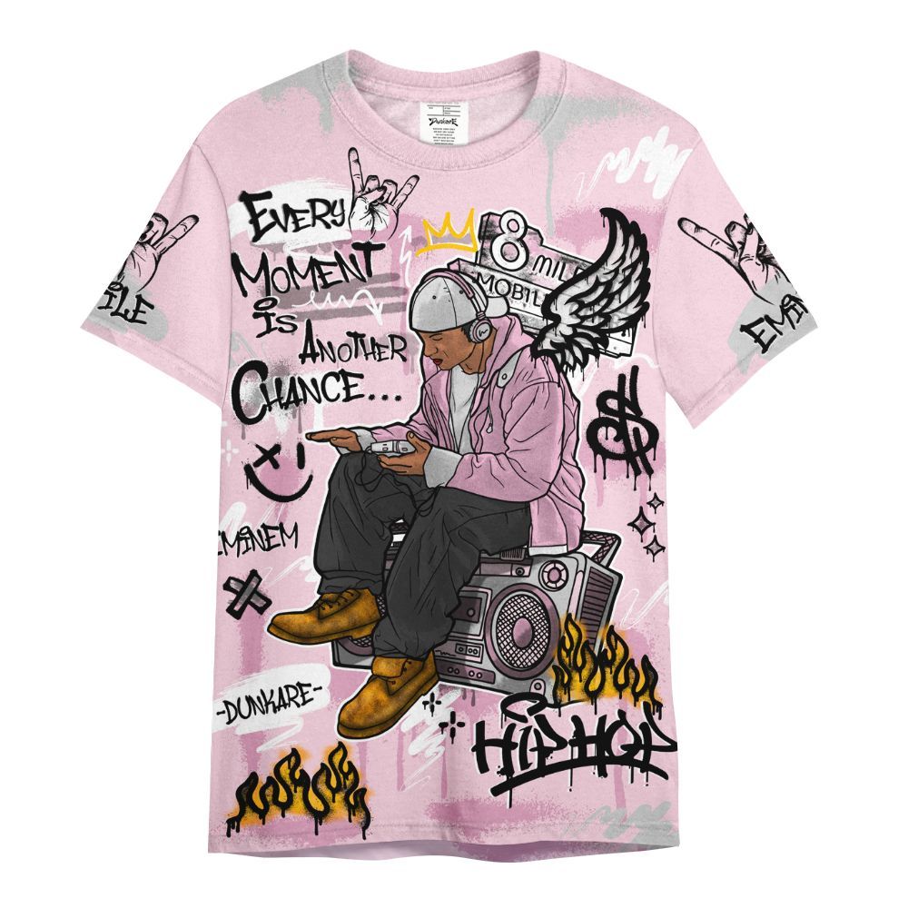 Shirt To Match Orchid 4s - 8Mile Movie Graffiti All Over Print
