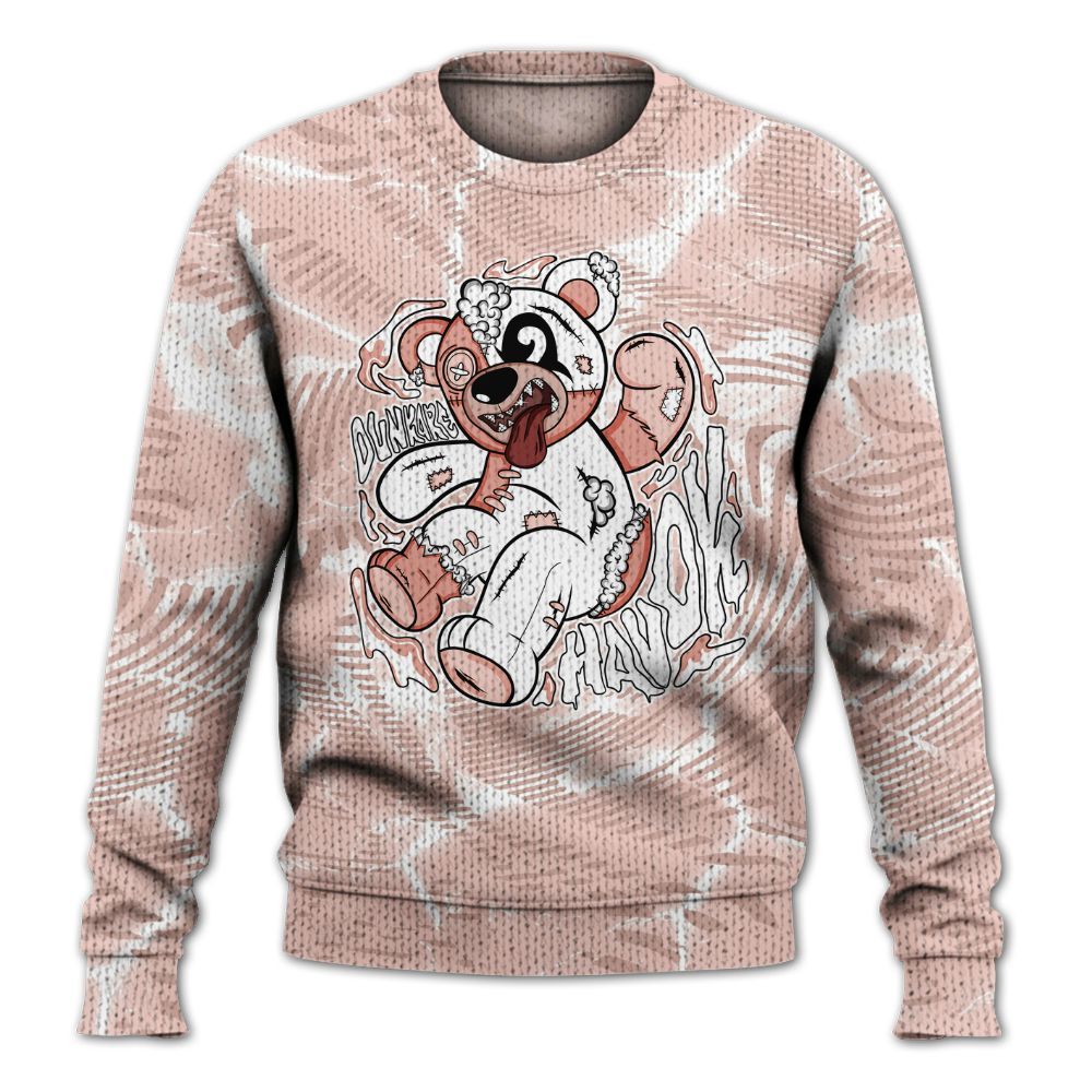 Knitted Sweater To Match Low Legend Pink 11s - Havok Bear