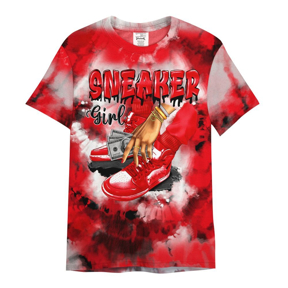Shirt To Match Air Max 1 Low Poly - SNEAKER Girl Money Drip Tie Dye All Over Print