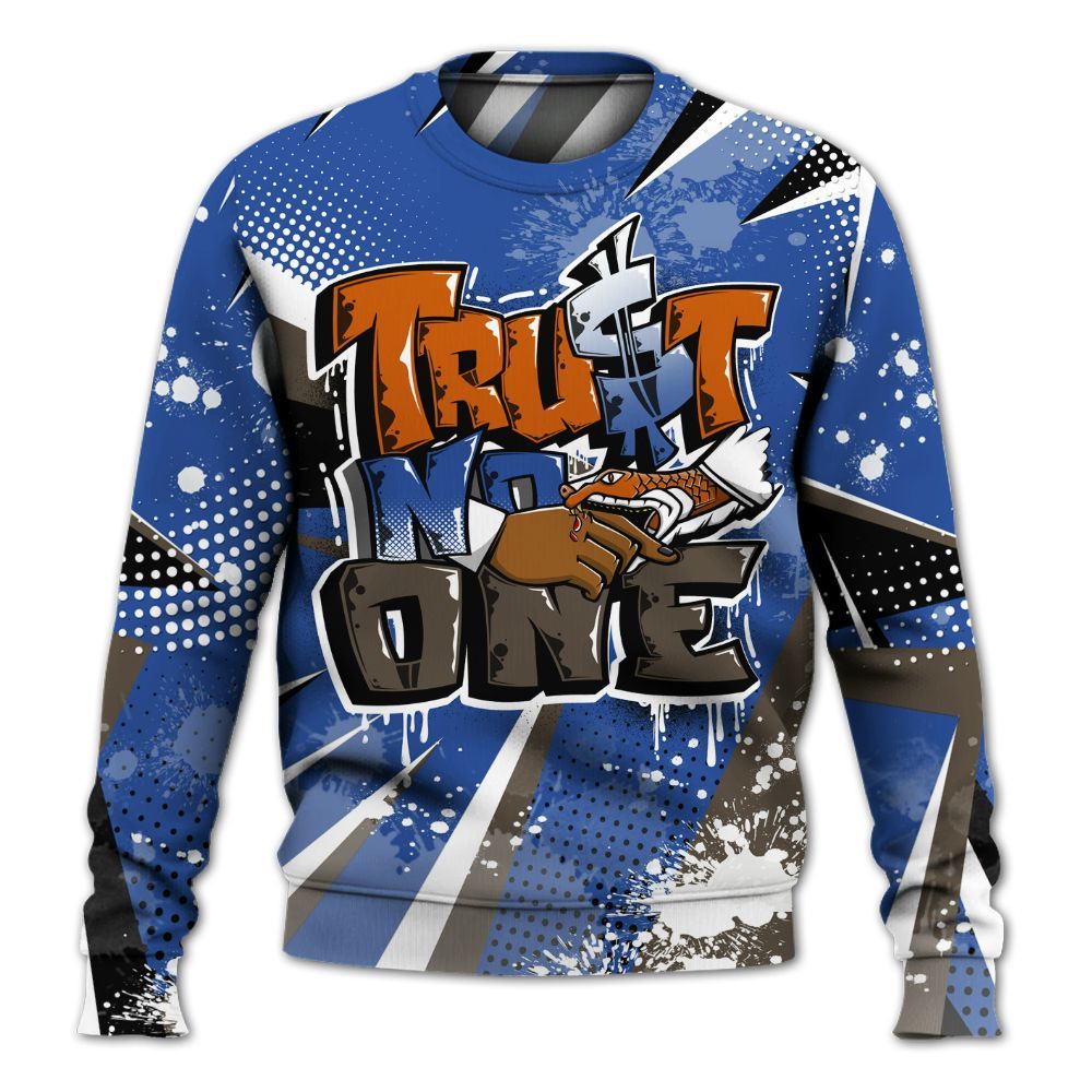 Sweatshirt To Match Palermo GS League - Poly Trust No One Dripping All Over Print